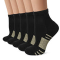 Copper Ankle Compression Socks (Large-X-Large / A01-5 Black)