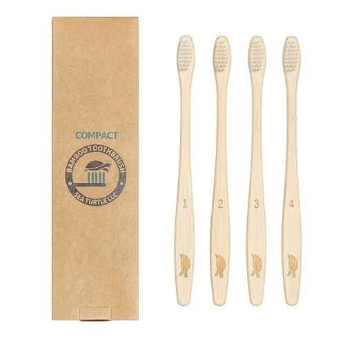Plant Based Bristles (1 Count (Pack of 4) / Compact)