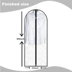Dress Bags for Gowns Long (Clear / 65''- 1 Pack)