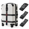 Luggage Straps with TSA Lock (Black 3Pack / Combination Lock Strap)