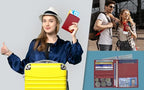 Deluxe Personalized Monogrammed Red RFID Leather Passport Wallet (Red / Deluxe)