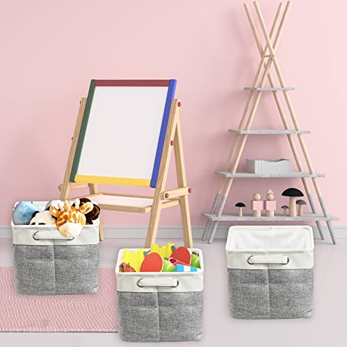 14.4" x 10" Slim Large Fabric Storage Bin (Grey / Slim - 14.4" x 10" x 8.5")