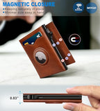 Airtag Wallet for Men (Brick Brown120)