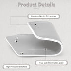 3 Pack Luggage Tags for Suitcases Airplane Travel Essentials (Light Grey)
