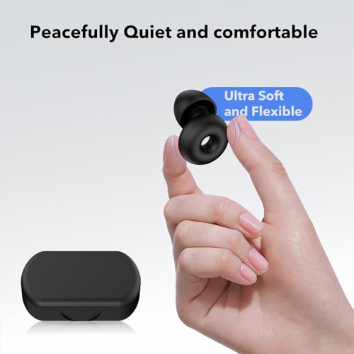 40dB Ear Plugs for Sleeping Noise Cancelling Ear Plugs for Noise Reduction & Snoring (Blue)