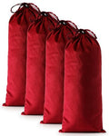 4 Pcs Single Shoe Bags for Travel (Rio Red / 17.3"x8.6")