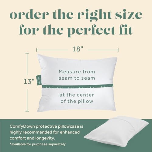 800 Fill Power European Goose Down Travel Pillow (12" x 16")