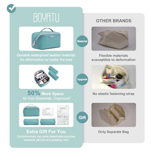 Travel Makeup Bag Cosmetic Bags for Women (M-75Blue)