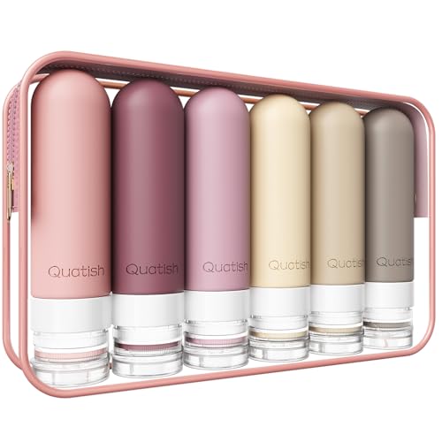 Travel Bottles for Toiletries 6 Pack (Red Rock)