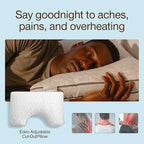 Eden Cut Out Bed Pillow for Side Sleepers (Queen / Cut-out)