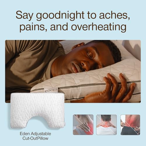Eden Cut Out Bed Pillow for Side Sleepers (Queen / Cut-out)