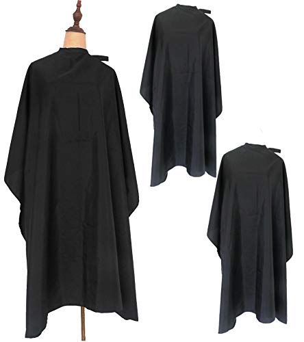 Haircut Cape Black Hair Cutting Salon Barber Capes Waterproof hairdressing for Clients Men Adults