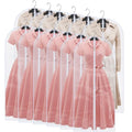 Garment Bags for Hanging Clothes (24'' x 54''/12 Pack / White-Clear)