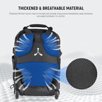 2-in-1 Rolling Camera Backpack Trolley Case - Anti-shock Detachable Padded Compartment, Hidden Pull Bar, Durable, Waterproof for Camera,Tripod,Flash Light,Lens,Laptop for Air Travelling(Black) (Nw-da410t)