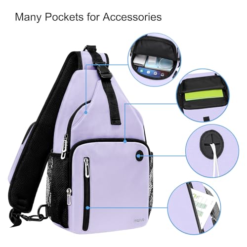 Sling Backpack Bag (Purple)