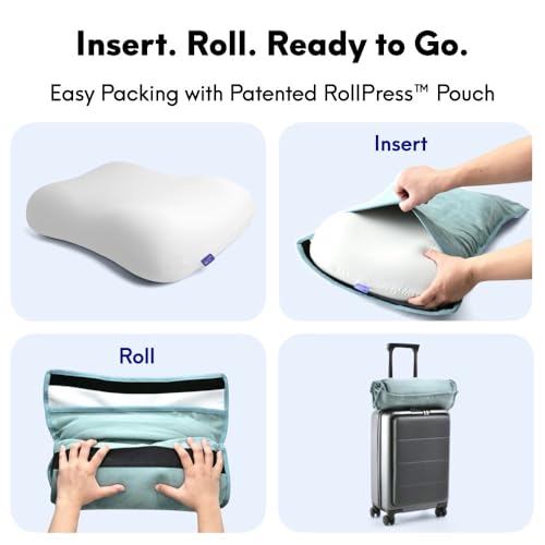 Cushion Lab Travel Deep Sleep Pillow (Wellness Green)