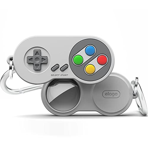 W5 Case Keychain for Apple AirTag 2 & 1 (Light Gray)