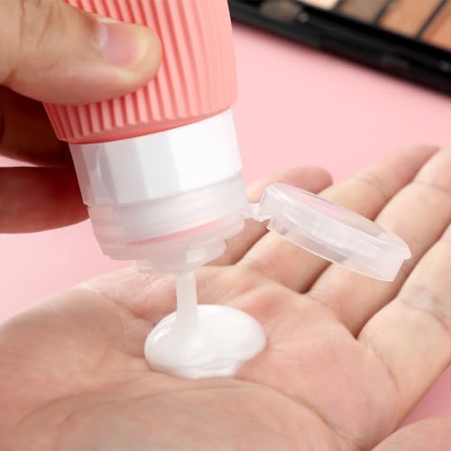 Travel Bottles for Toiletries (2 Ounces / Rose Pink)