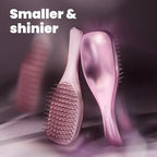Chrome Detangler Mini Hair Brush (Satin Pink / Travel Size)