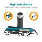 High Heat Silicone Hot Sleeve Cover for Flat Iron (Black)
