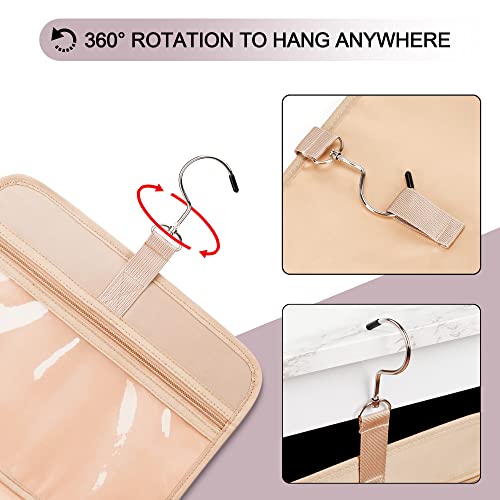 Travel Hanging Toiletry Bag for Women (Dark Purple / Large)
