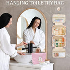 Travel Toiletry Bag for Women (Pink / V)