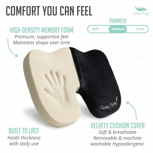 Premium Slim Foldable Travel Seat Cushion (Black / Slim)