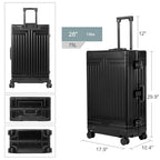 All Aluminum Carry On Luggage (black / 28 inch)