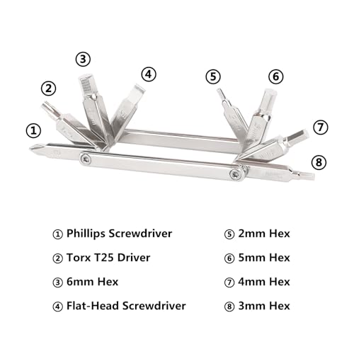Multi Tool with Allen Wrenches & Screwdrivers