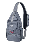 Packable Small Crossbody Sling Backpack Shoulder Chest Bag Daypack for Hiking Traveling Grey (New Grey)