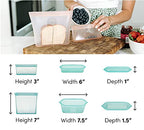 Reusable Food Storage Bags (Gray / 2 Bag Set)