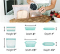 Reusable Food Storage Bags (Teal / 2 Bag Set)