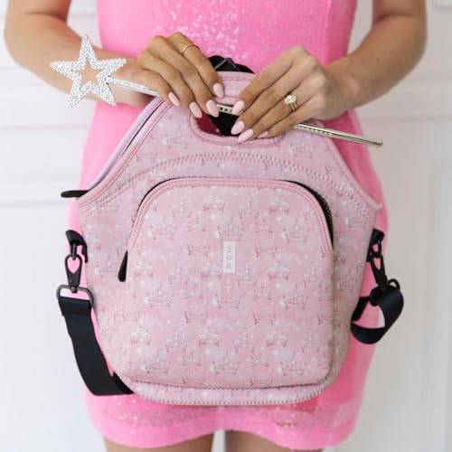 LunchTote Zippered Bag Insulated Neoprene Caddy (Wand of a Kind / X-Large 6.5 Quart Lunch Tote)