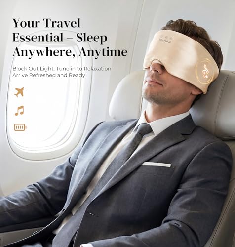 3D Silk Bluetooth Sleep Mask (Champagne)