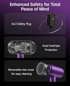 Hair Dryer with Diffuser (Purple)