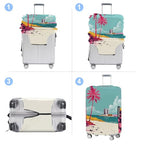 Beach Luggage Cover Washable Suitcase Protector Anti (Beach / XL(fits 32-34Inch suitcase))