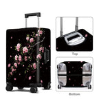 Luggage Cover Washable Suitcase Protector Anti (Cherry Blossom / M(fits 24-26Inch suitcase))