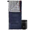 0 Degree Winter Flannel Sleeping Bag (Navy Blue with 6lbs Filling)