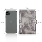 Premium Leather Passport Holder Covers Case (AL-Stone-grey)