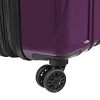 Helium Aero Hardside Expandable Luggage with Spinner Wheels (Plum / Checked-Medium 24 Inch)
