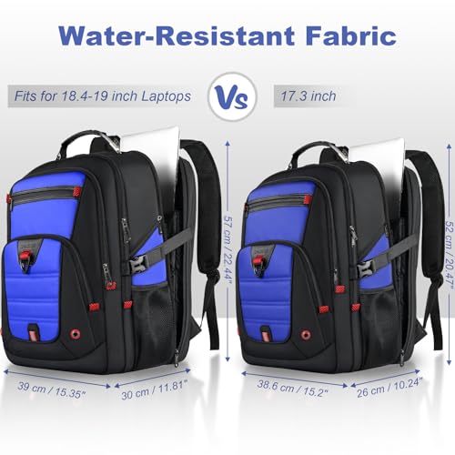 Extra Large Backpack for Men (Blue / 18.4 Inch (22''x15''x12''))