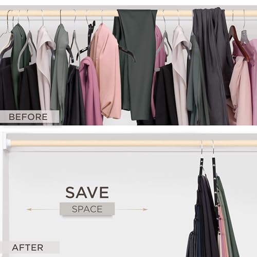 Pants Hangers Space Saving (Black / 1 Pack)