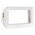 Clear Makeup Bag Organizer (White)