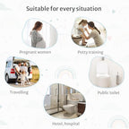 30 Pcs Toilet Seat Covers Disposable for Toddlers & Adults (Rainbow / 30Pack)