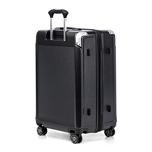 Platinum Elite Hardside Checked Luggage (Checked- Medium 25-Inch / Shadow Black)