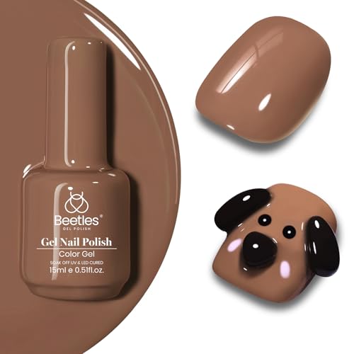 Beetles Brown Gel Polish (I - Creme Brown | Latte Haze)