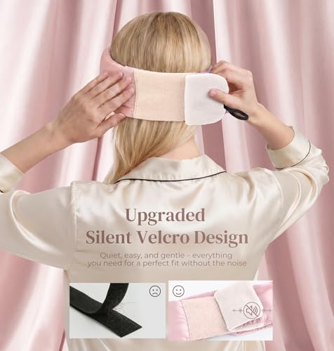 3D Silk Bluetooth Sleep Mask (Pink)