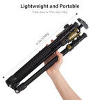 73 Inch Camera Tripod with 360° Ball Head & Quick Release Plate (73 Inches Tripod - US-AT24Plus-G)