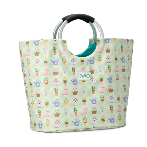 Loopi Large Waterproof Beach Tote Bag (Green Thumb)