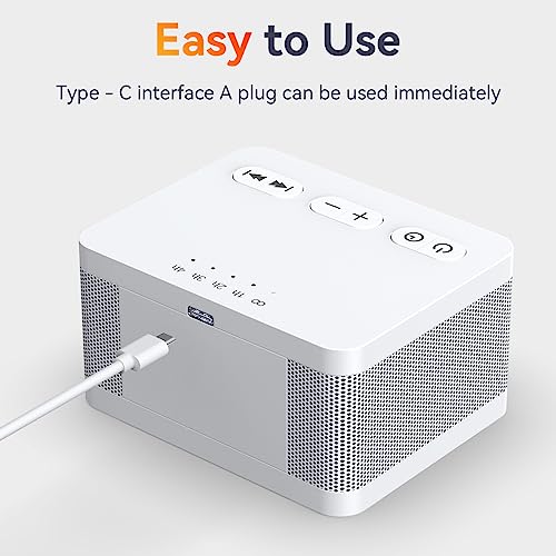 Sound Machine White Noise Machine with 30 Soothing Sounds 32 Levels Volume 5 Timers and Memory Function Effectively Blocks Noise Ideal Sleep Machine for Baby Kids Adults… (White)